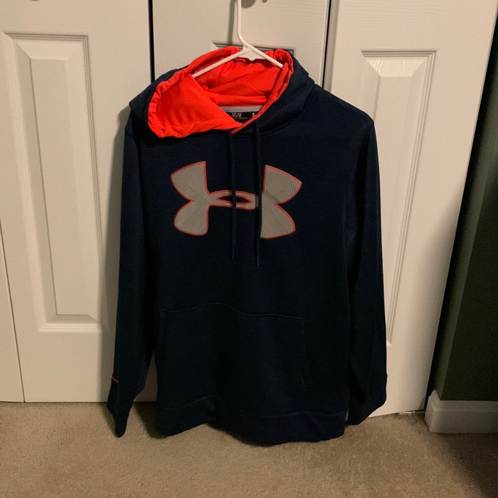 Under Armour Blue Reflective Hoodie Size:Medium